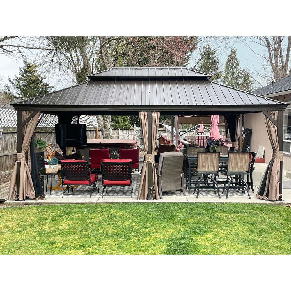 Domi Outdoor Living Hardtop Gazebo#size_14'x20'