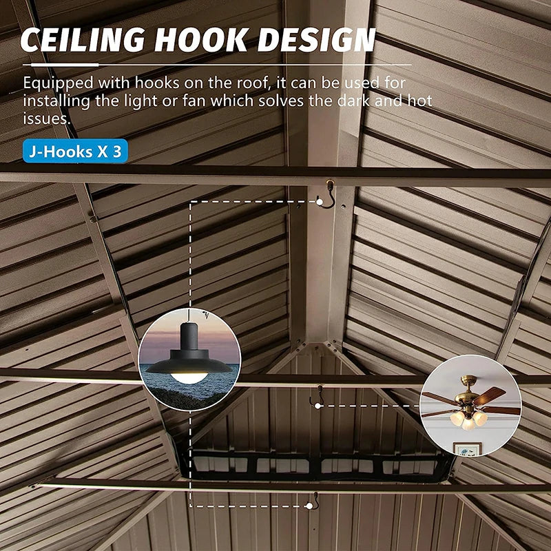 Domi Outdoor Living Hardtop Gazebo#size_14'x20'