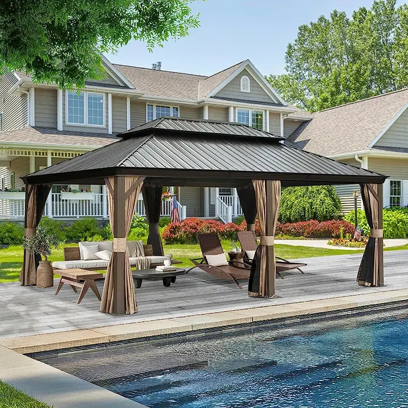 Domi Outdoor Living Hardtop Gazebo#size_14'x20'