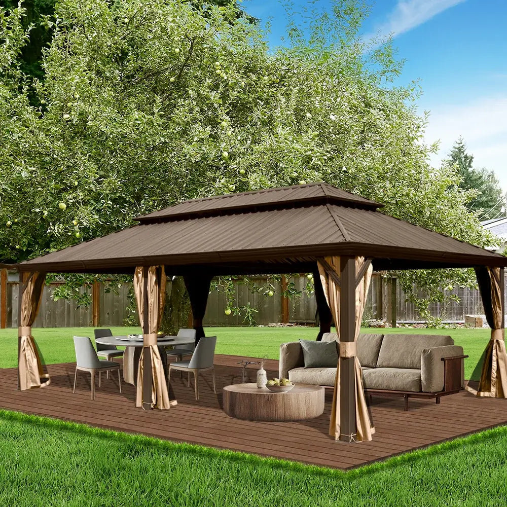 Domi Outdoor Living Hardtop Gazebo#size_14'x22'