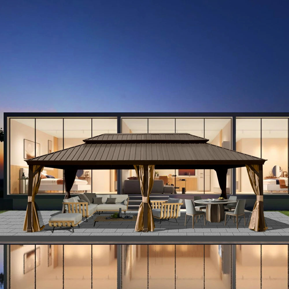 Domi Outdoor Living Hardtop Gazebo#size_14'x22'