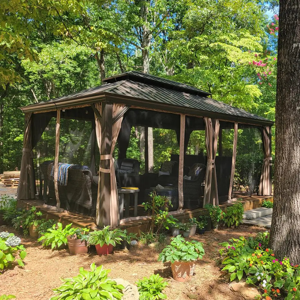 Domi Outdoor Living Hardtop Gazebo#size_14'x24'