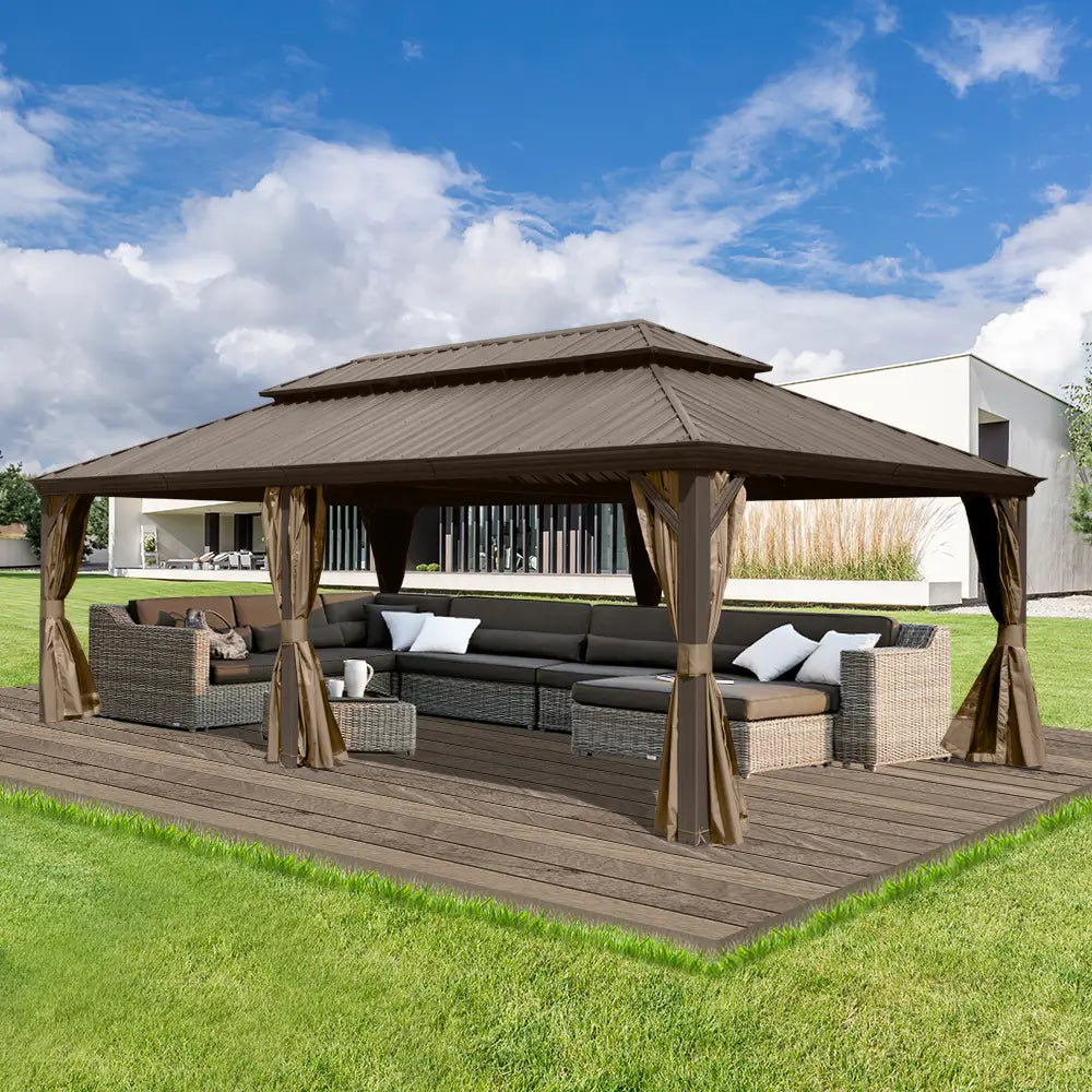 Domi Outdoor Living Hardtop Gazebo#size_14'x22'
