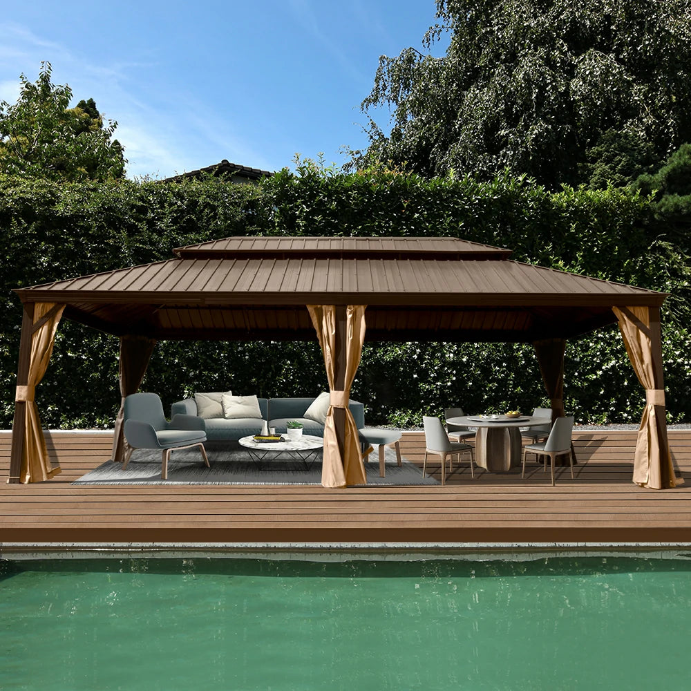 Domi Outdoor Living Hardtop Gazebo#size_14'x22'