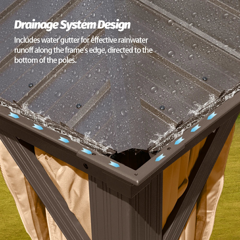 Domi Outdoor Living Hardtop Gazebo#size_14'x22'