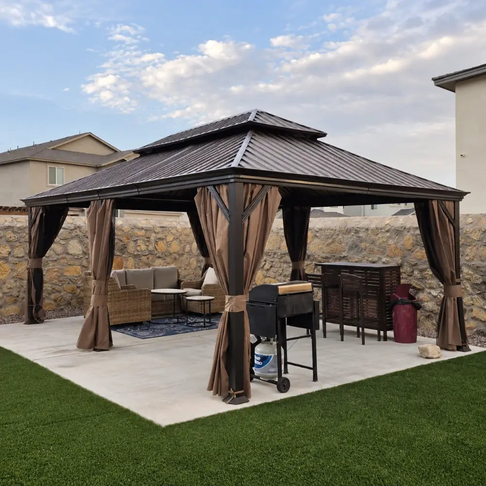 Domi Outdoor Living Hardtop Gazebo#size_14'x24'