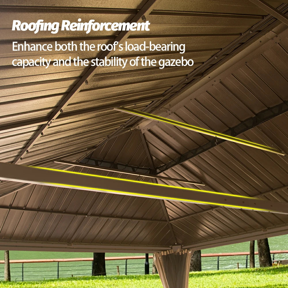 Domi Outdoor Living Hardtop Gazebo#size_14'x24'