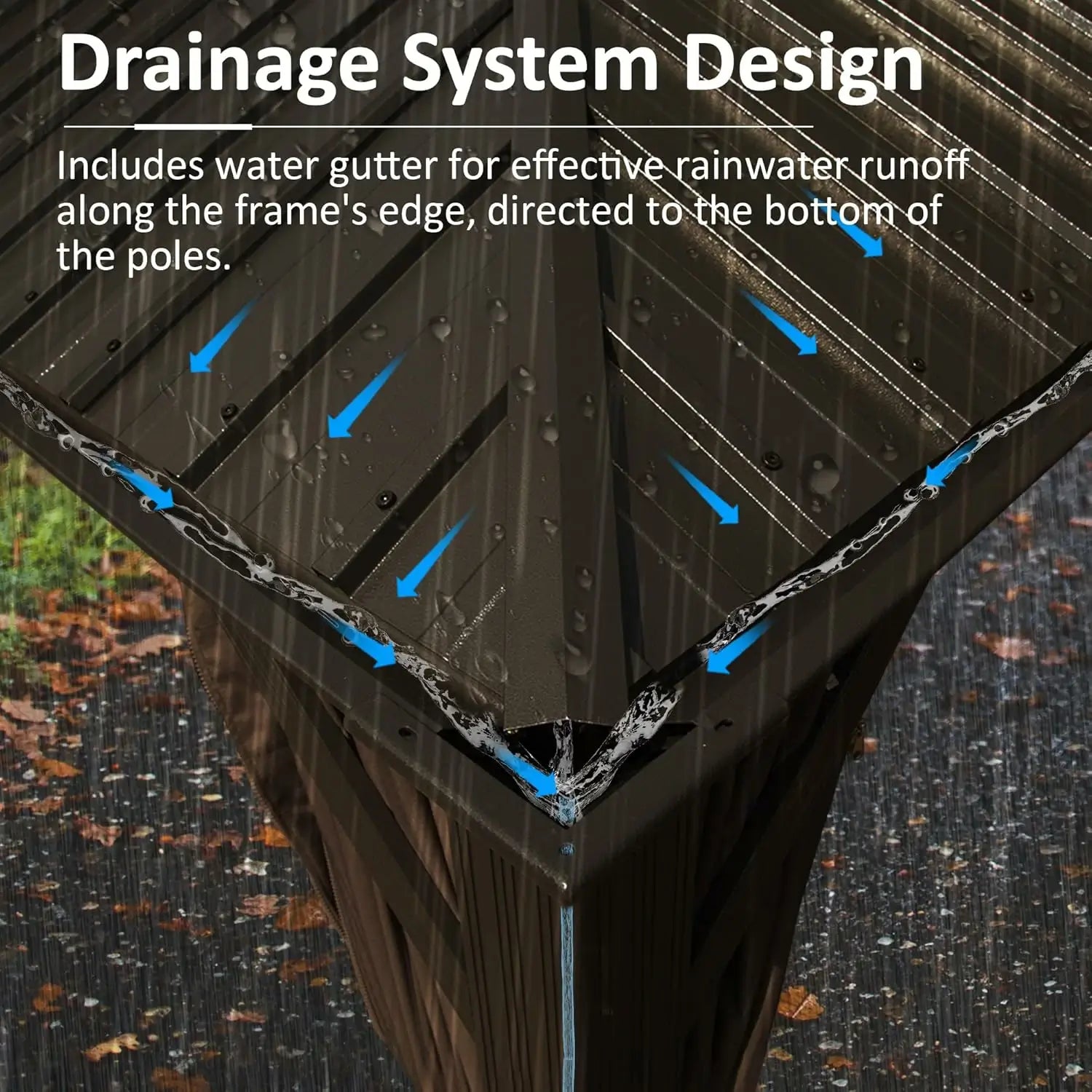 Domi outdoor living Hardtop gazebo#size_10'x13'