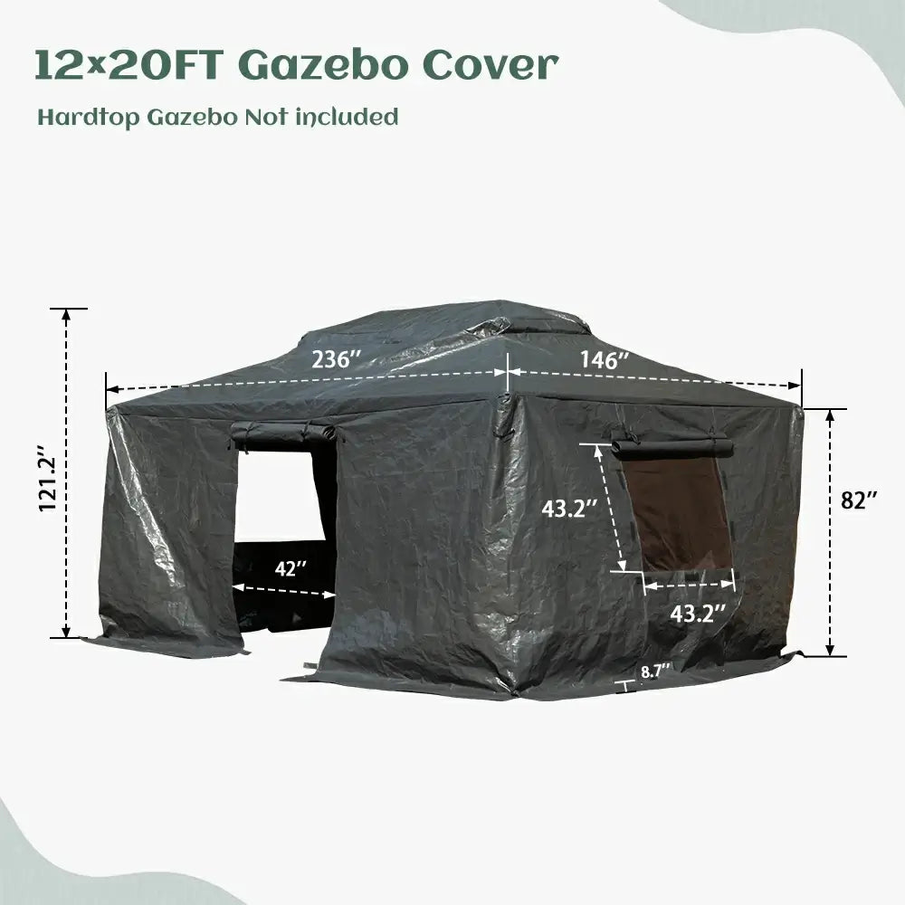 hardtop gazebo#size_12'x20'