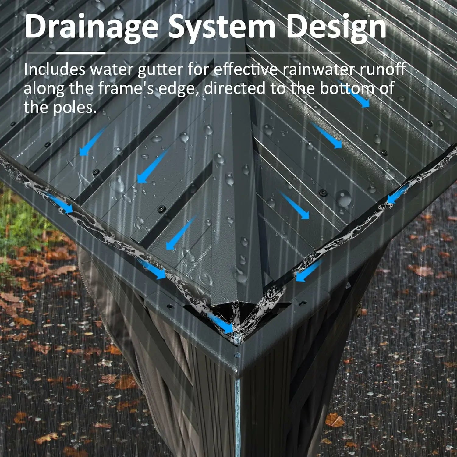 Domi outdoor living Hardtop gazebo#size_10'x13'