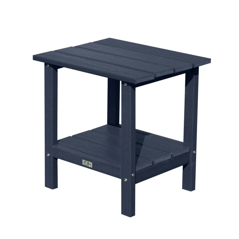 Domi Outdoor Living HDPE Side Table#color_navy blue