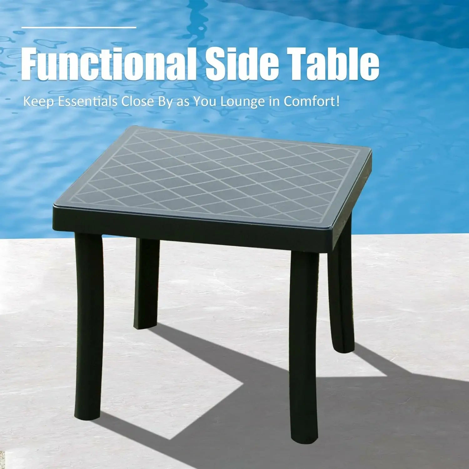 Domi Outdoor Living Pool Lounge Chair#color_Dark Gray