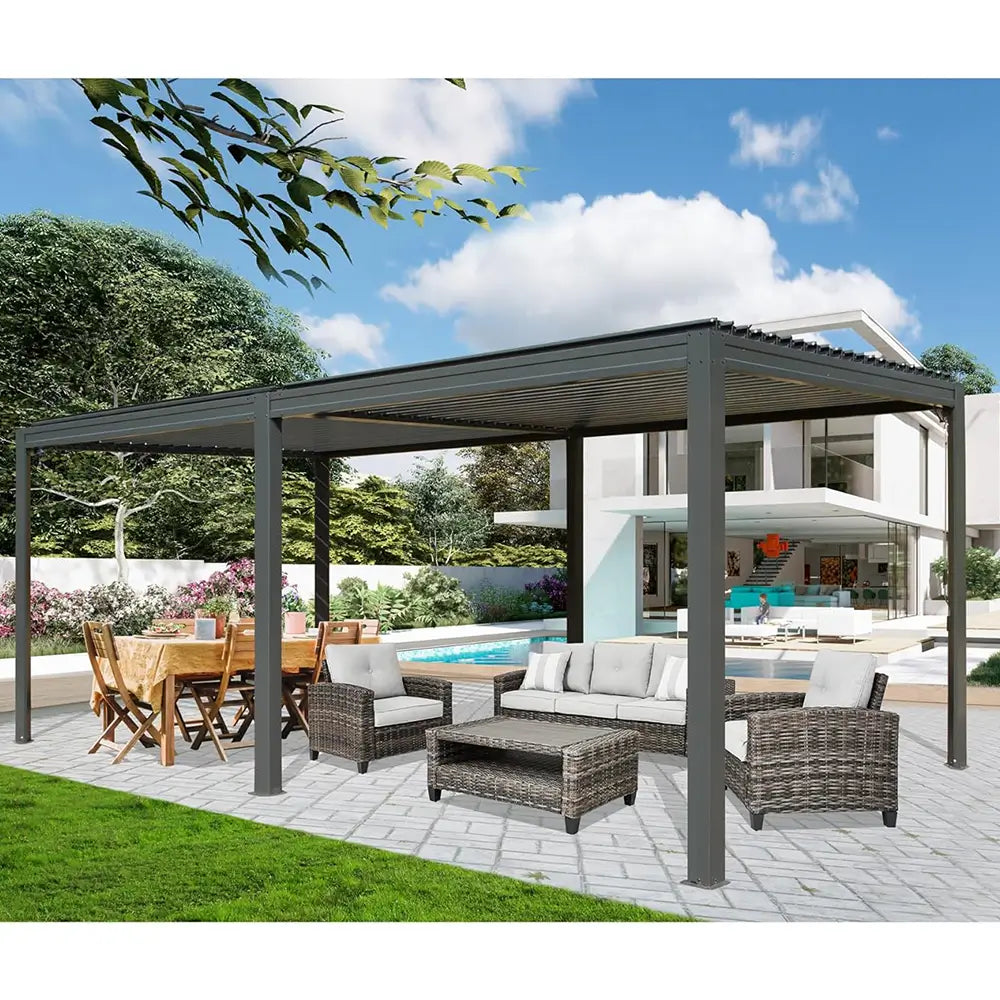 domi louvered pergola#size_10'x20'