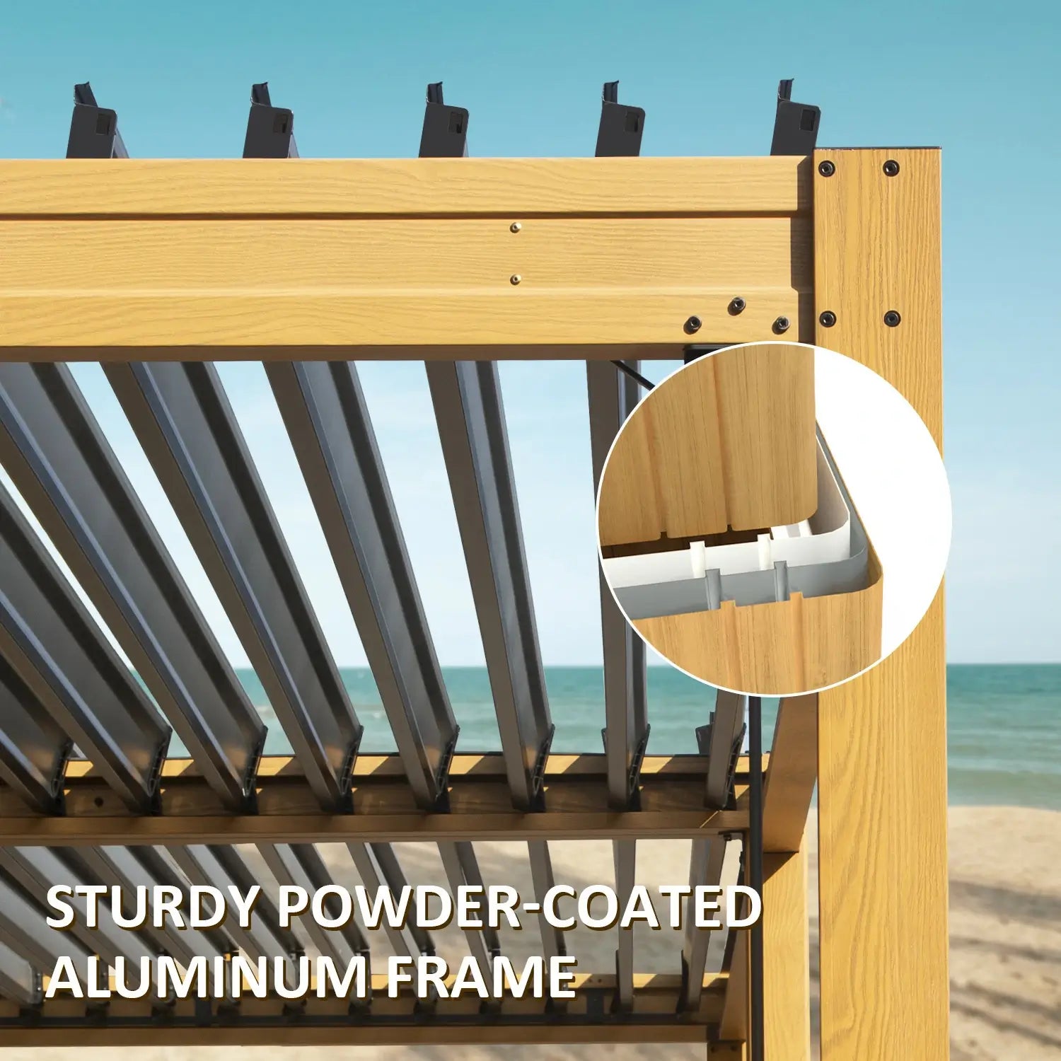 Domi louvered pergola