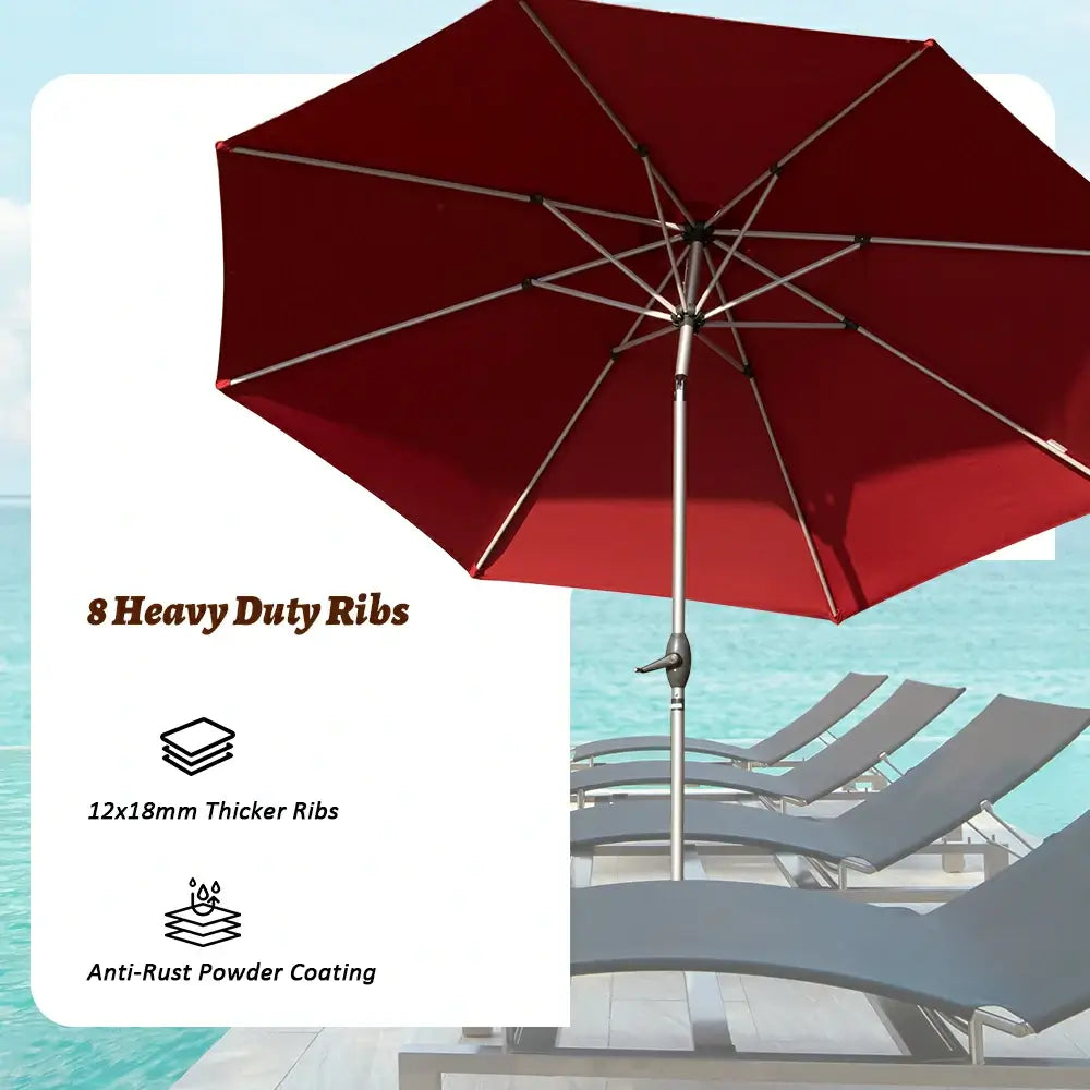 domi market umbrella #color_brick red