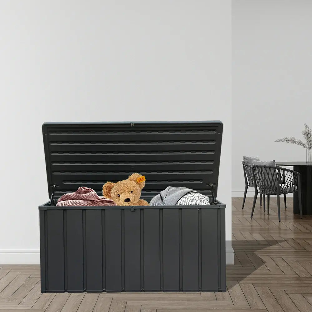 domi metal deck box with resin lid#capacity_100 gallons