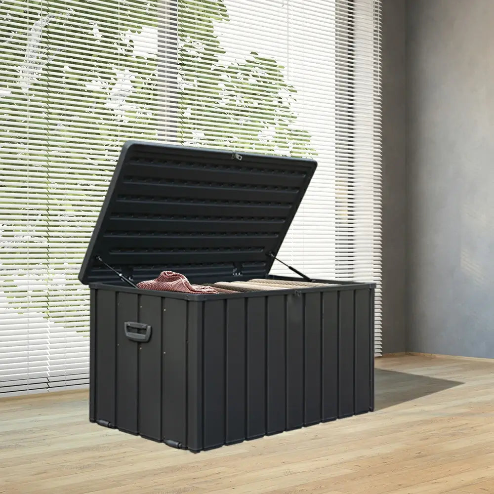 domi metal deck box with resin lid#capacity_100 gallons