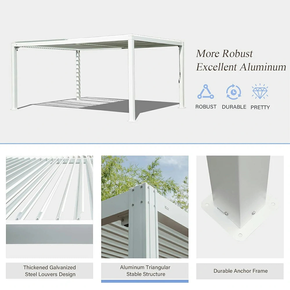 domi louvered pergola#size_10'x16'