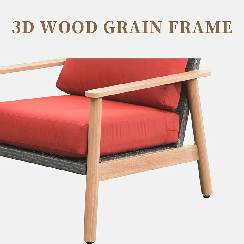 Domi Outdoor Living patio sofa set#color_red