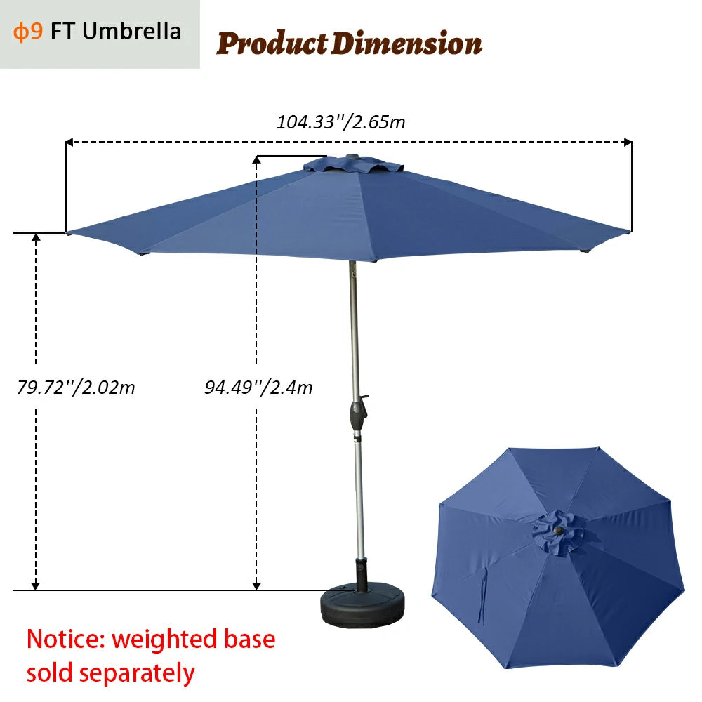 domi market umbrella #color_navy blue