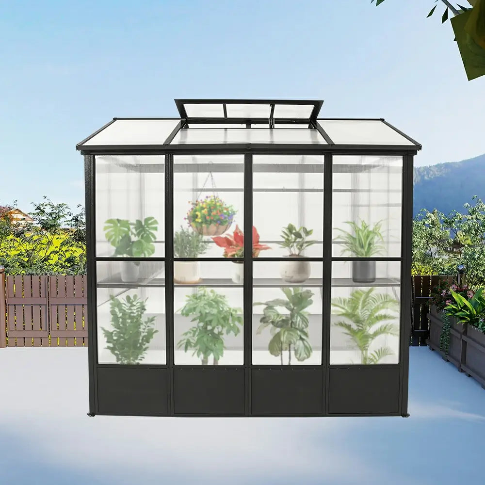 Domi Outdor Living Polycarbonate Greenhouse#size_6.5x8FT