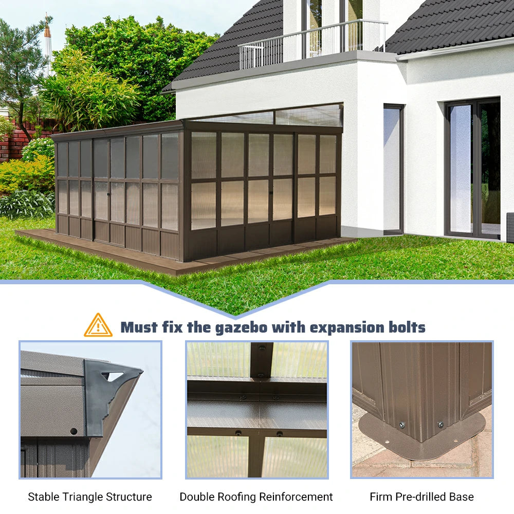 domi wall mounted sunroom#size_12'x16'