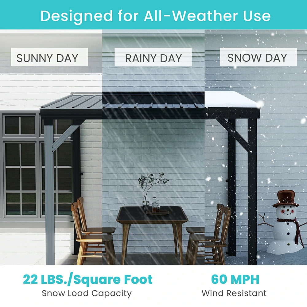 Domi wall mounted gazebo#size_8'x8'