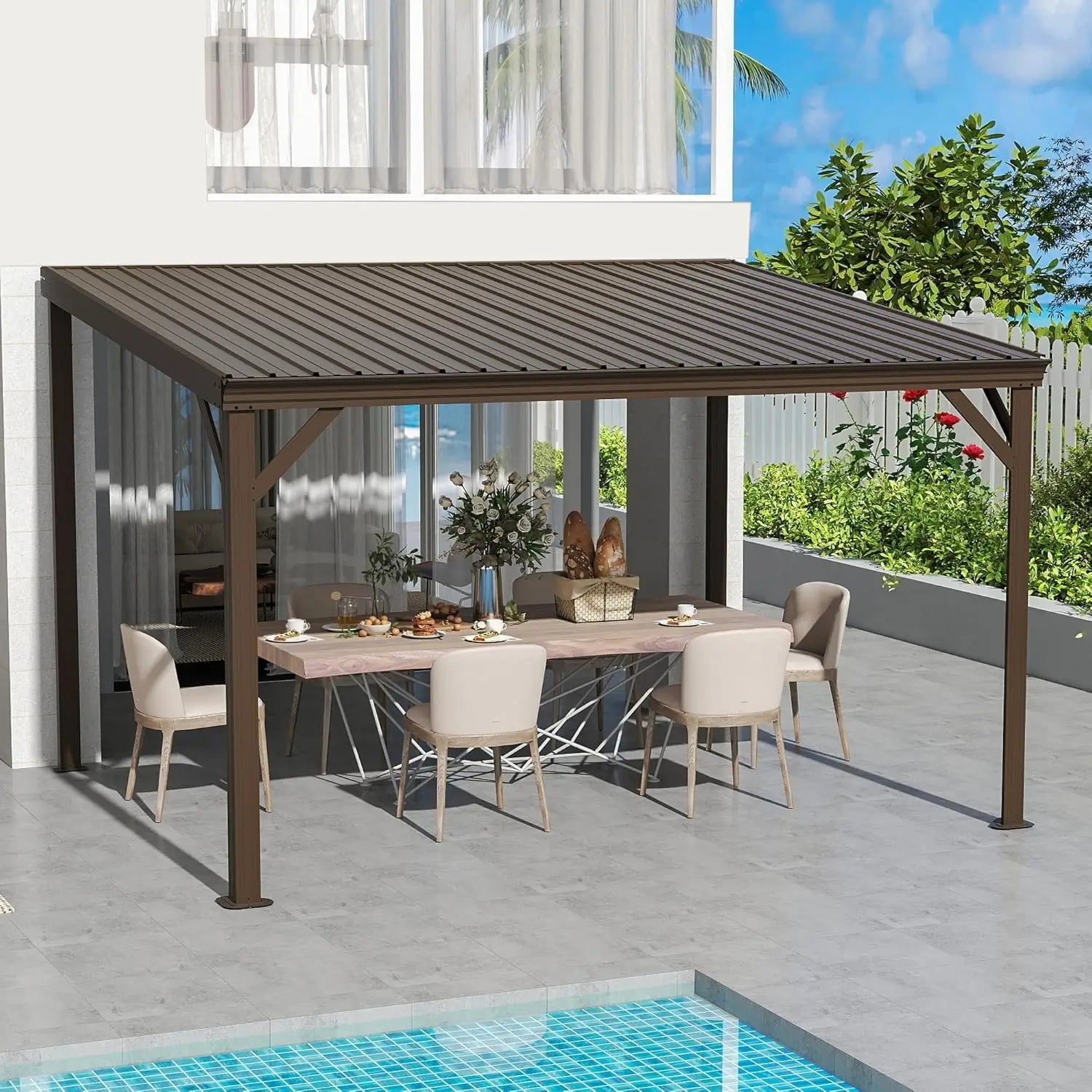 Domi wall mounted gazebo#size_10'x12'
