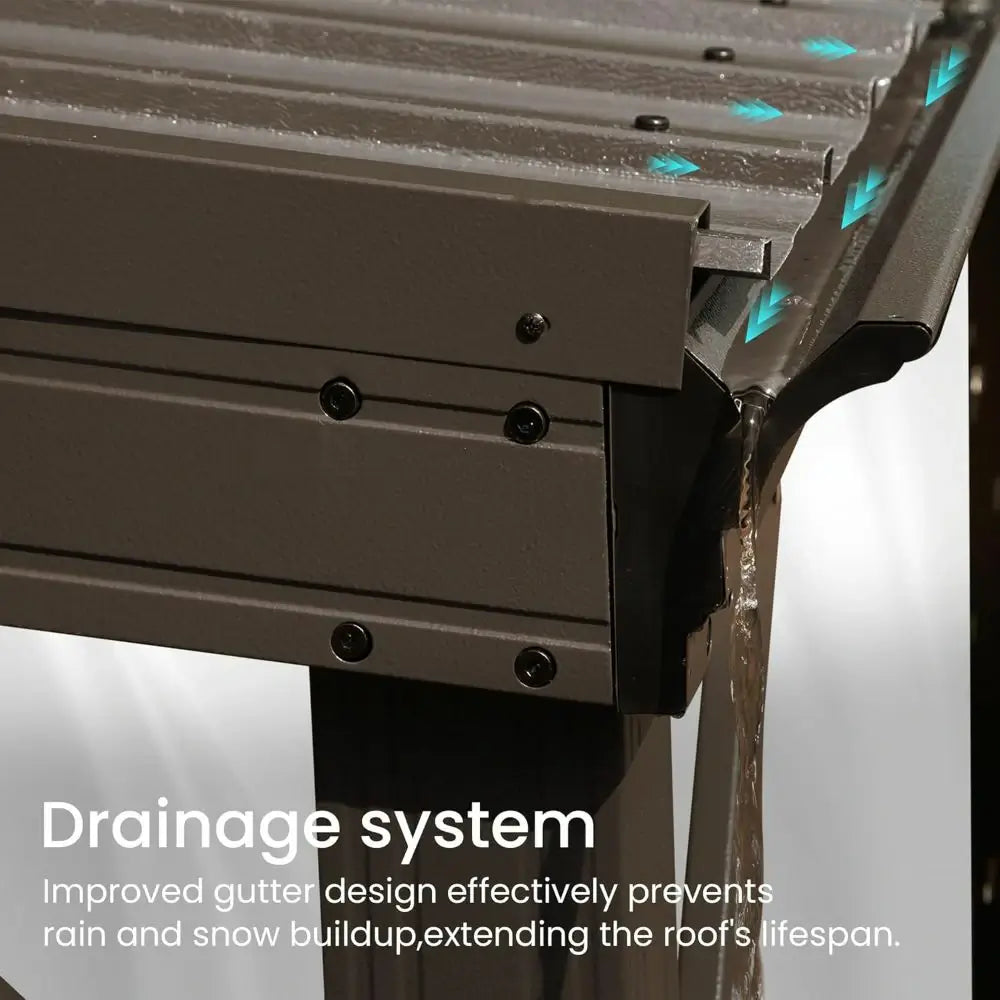 Domi wall mounted gazebo#size_12'x16'