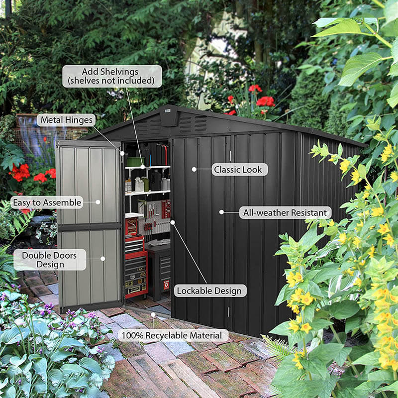 Domi Outdoor Living storage shed#size_7.6'x6'