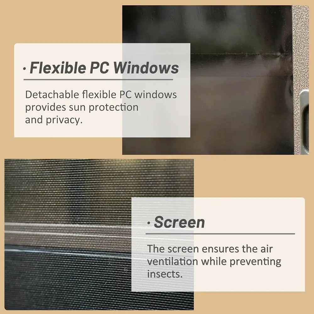 Domi Outdoor Living wall mounted sunroom#size_12' x 14'