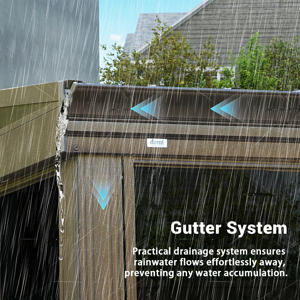 Domi Outdoor Living wall mounted sunroom#size_12' x 20'