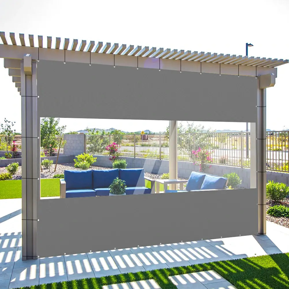 Domi Outdoor Living Outdoor Curtains#Size_12'W×7'H