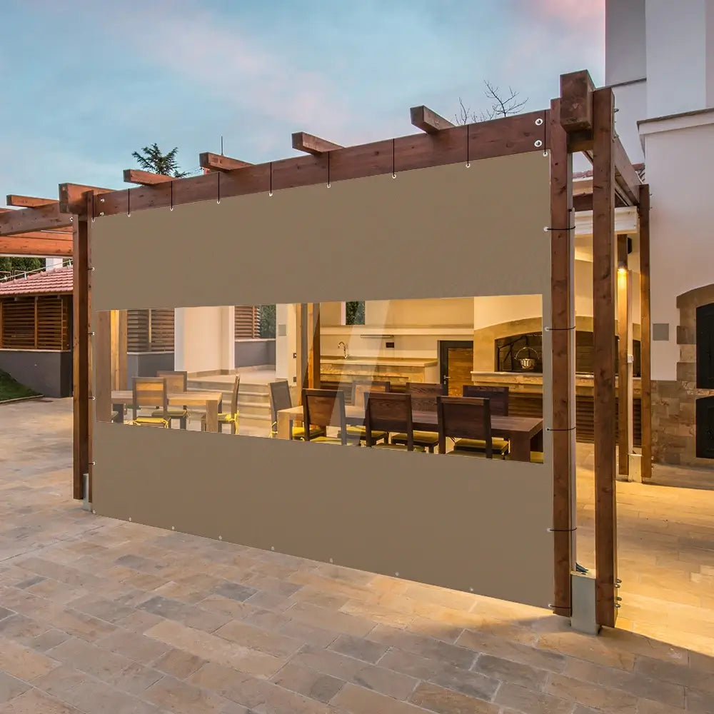 Domi Outdoor Living Outdoor Curtains#Size_12'W×8'H