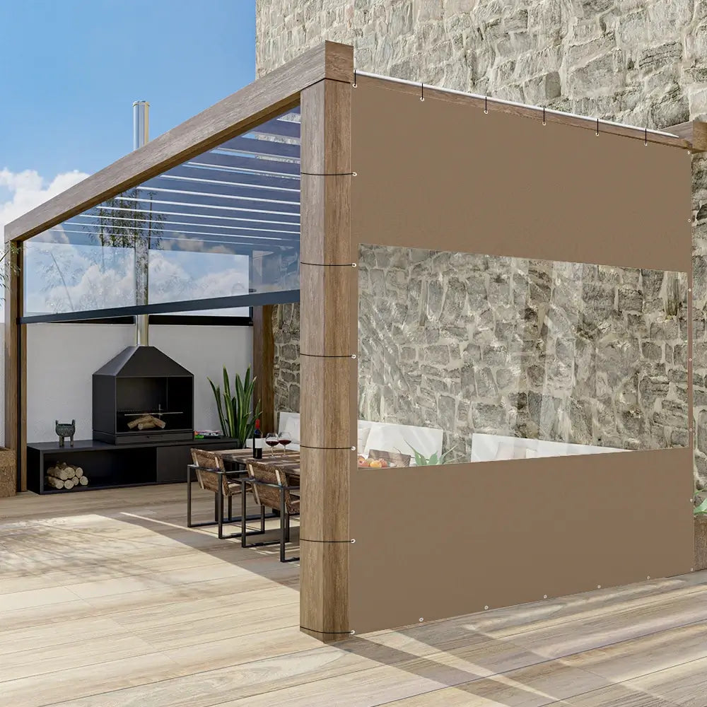 Domi Outdoor Living Outdoor Curtains#Size_8'W×10'H