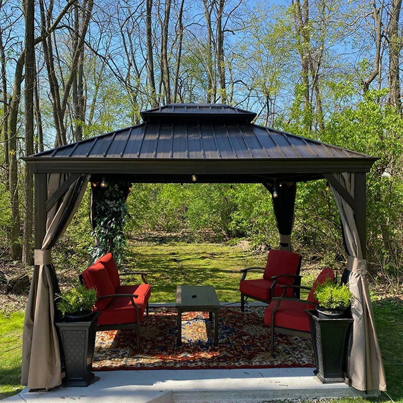 Domi Outdoor Living Hardtop Gazebo#size_12'x14'