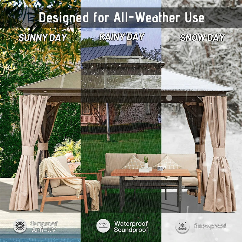 Domi outdoor living hardtop gazebo#size_10'x12'