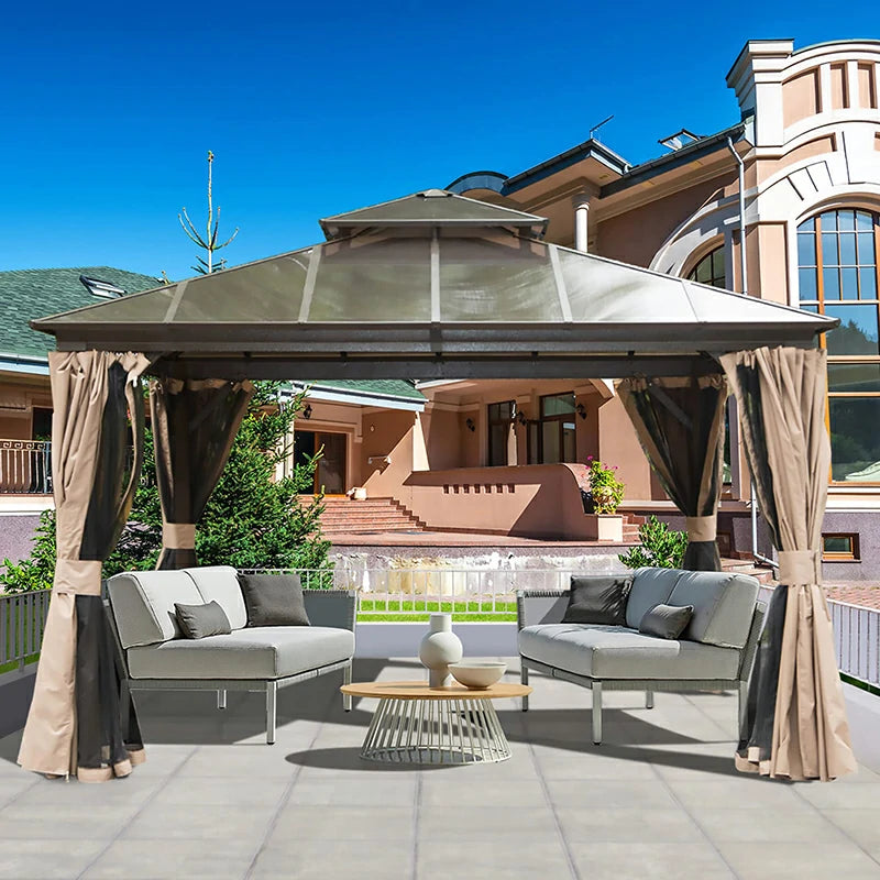 Domi outdoor living hardtop gazebo#size_12'x12'