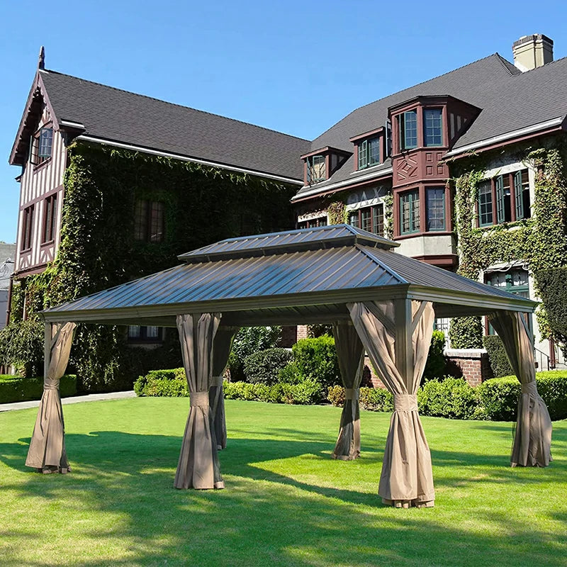 Domi Outdoor Living Hardtop Gazebo#size_12'x18'