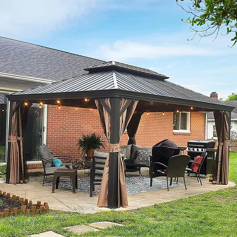 Domi Outdoor Living Hardtop Gazebo#size_12'x16'