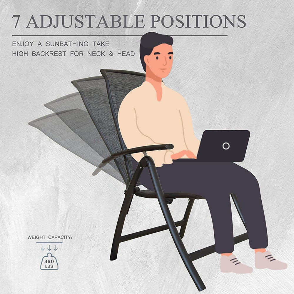 Domi outdoor living Folding Patio Chairs#material_padded