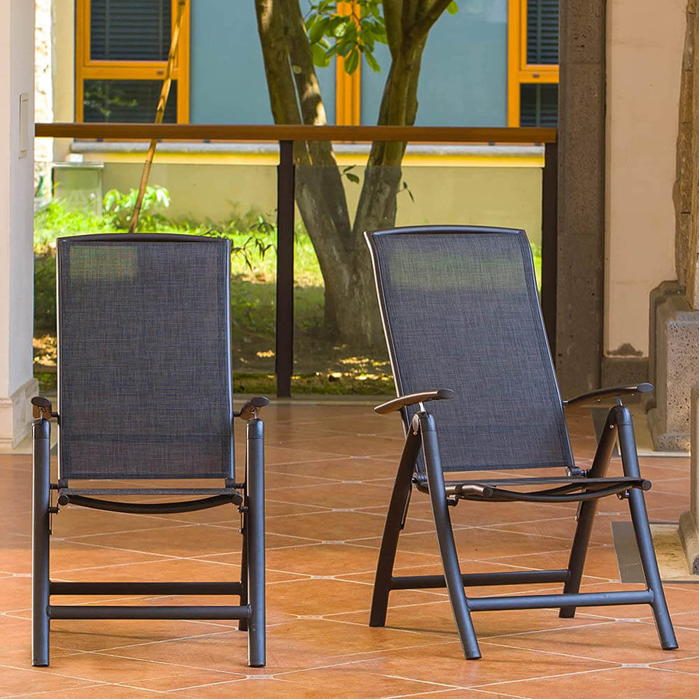 Domi outdoor living Folding Patio Chairs#material_textilene