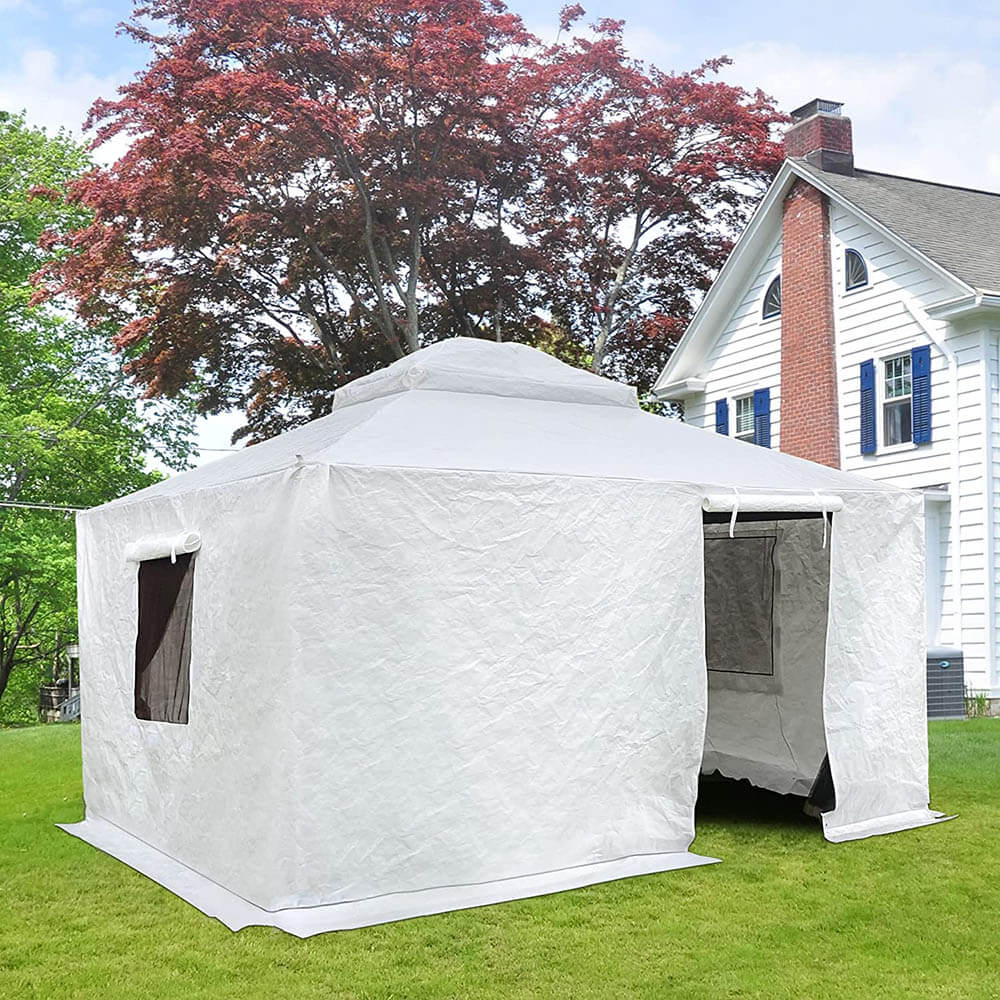 Domi Outdoor Hardtop Gazebo Cover Waterproof Enclosed Cover