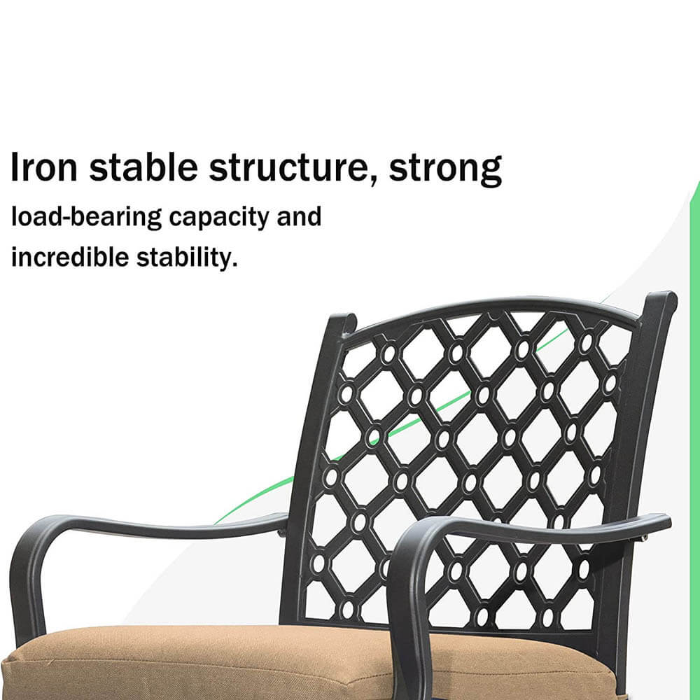 Domi outdoor living Patio Dining Table Set#color_beige