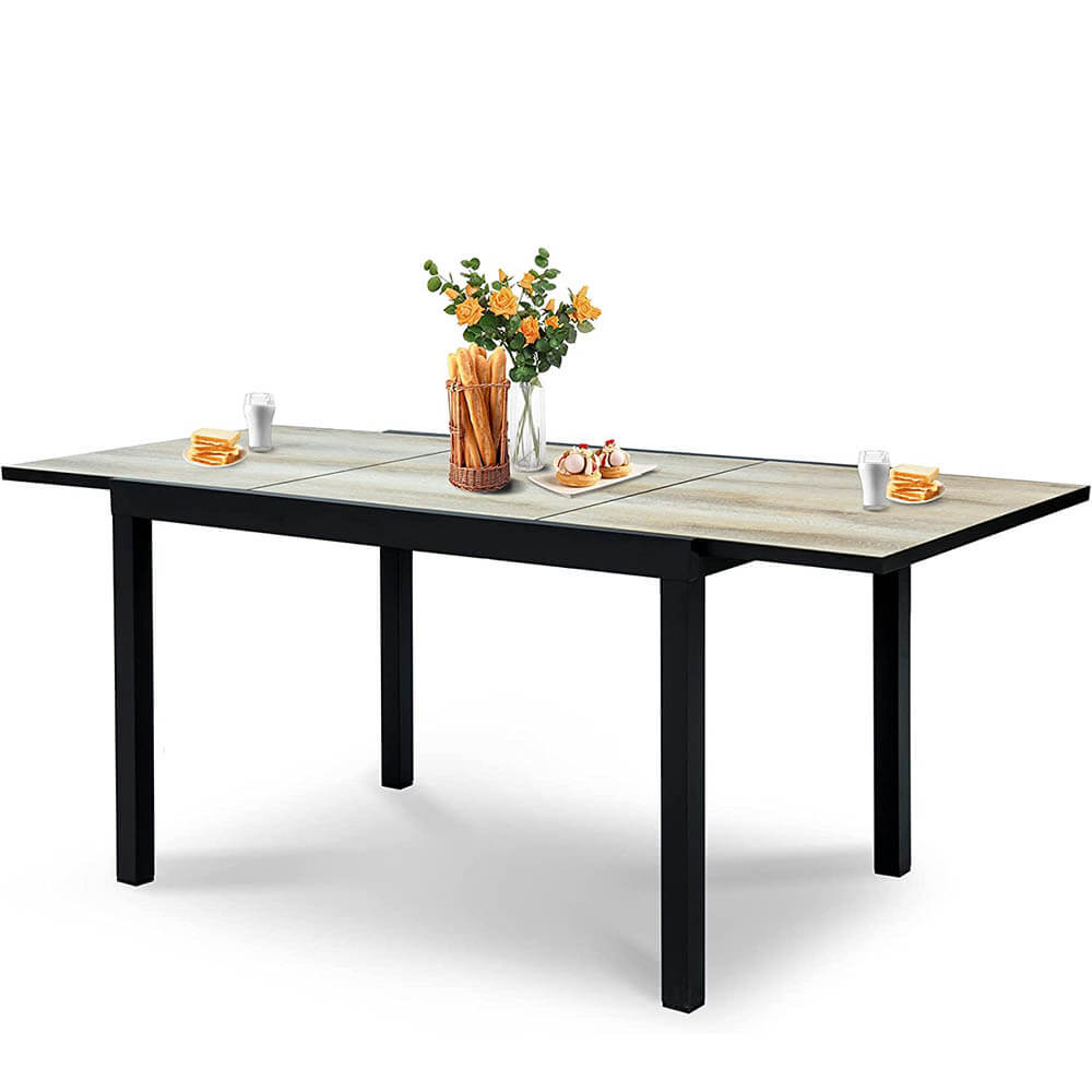 Domi Outdoor Living Patio Dining Expandable Table