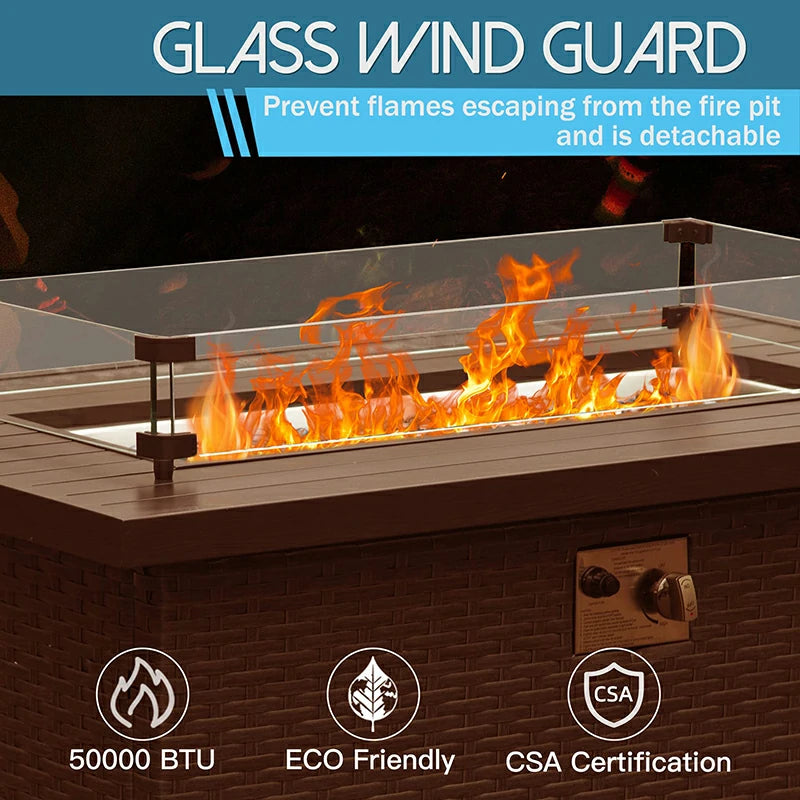 Patio Propane Fire Pit#material_aluminum