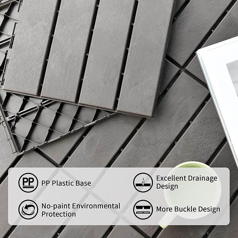 Domi Patio Interlocking Deck Tiles 27pcs#color_grey
