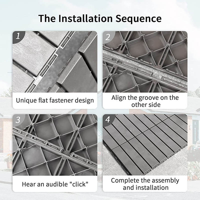 Domi Patio Interlocking Deck Tiles 27pcs#color_grey
