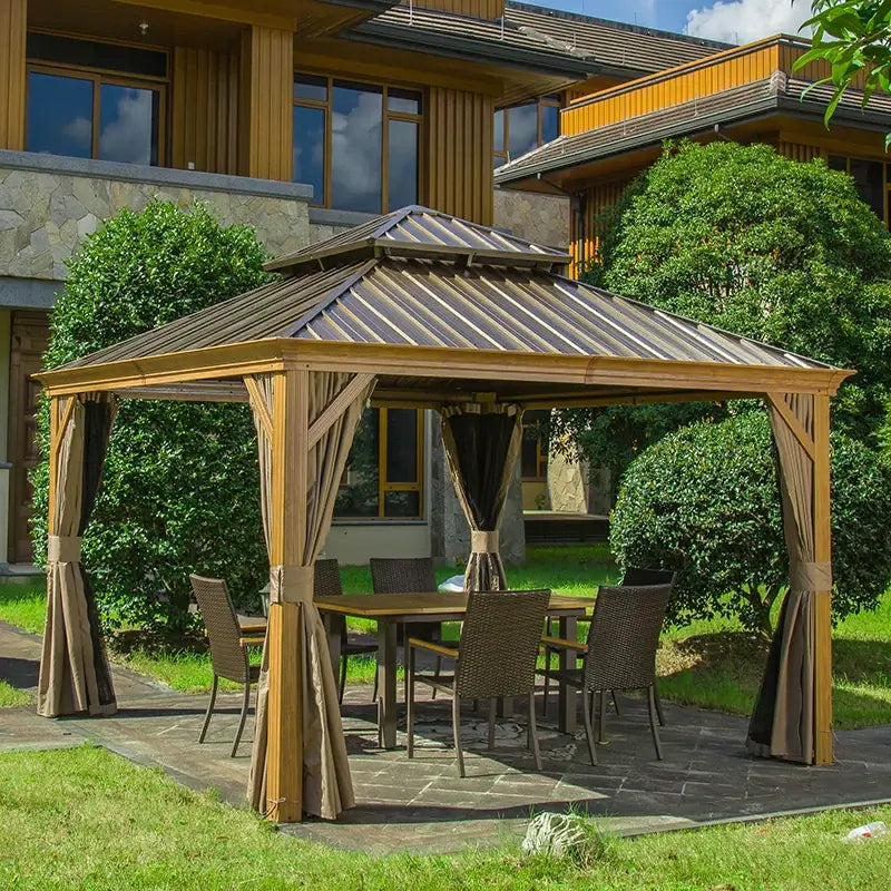 Domi Outdoor Living Hardtop Gazebo#size_12'x12'