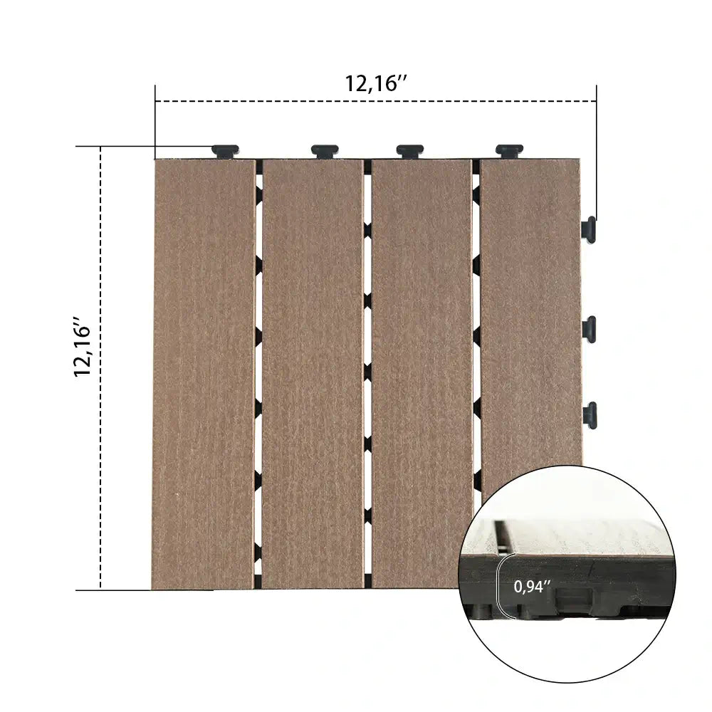 HDPE Interlocking Deck Tiles